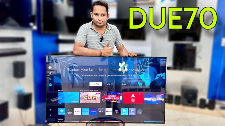 Latest Samsung 55 Inch Crystal 4K Ultra HD Smart Led TV 2024 | DUE70 Series | Demo and Review