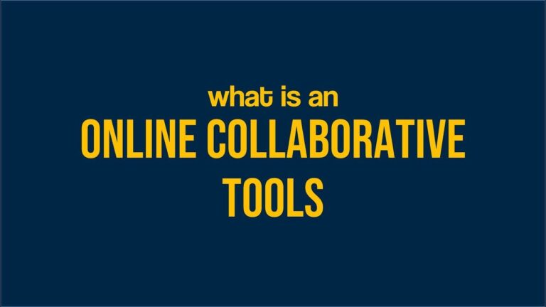 What is an ONLINE COLLABORATION TOOL?