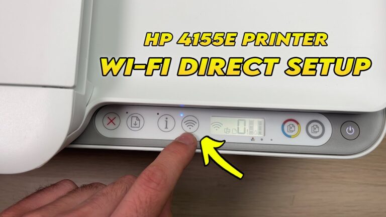 HP Deskjet 4155e Printer: Wi-Fi Direct Setup