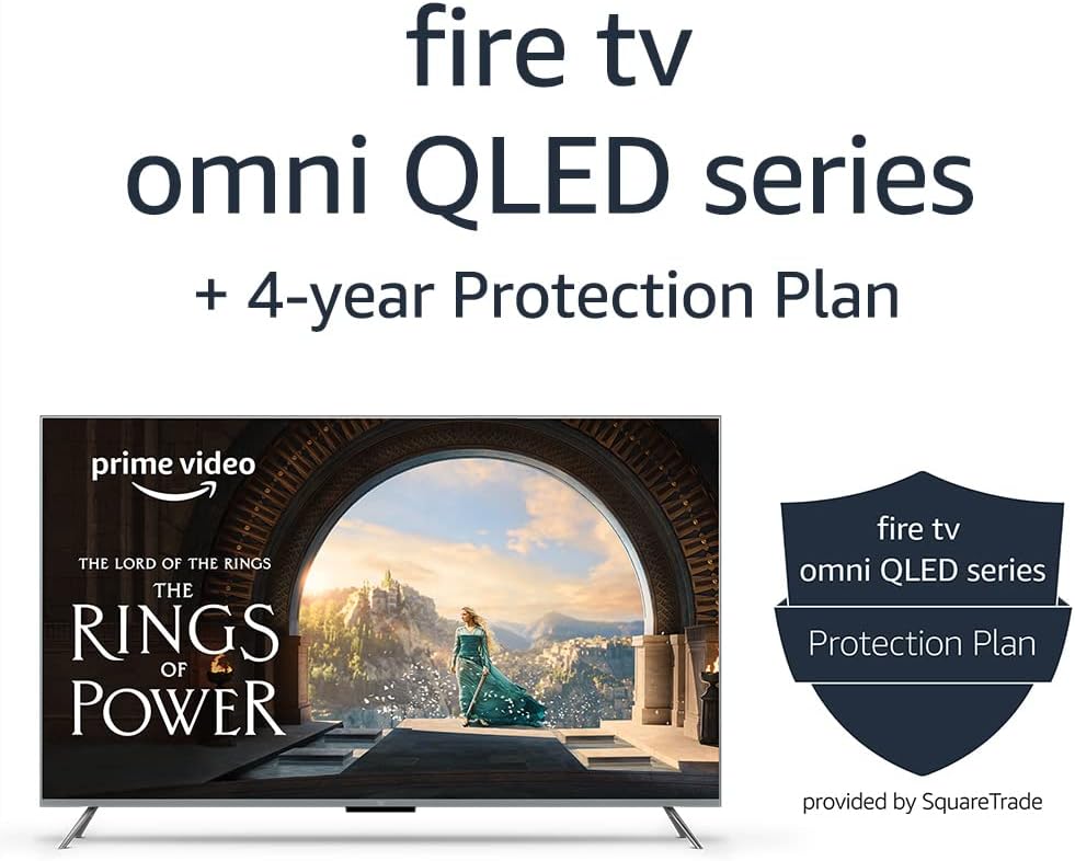 Amazon Fire TV 65" Omni QLED Series 4K UHD smart TV + 4-Year Protection Plan