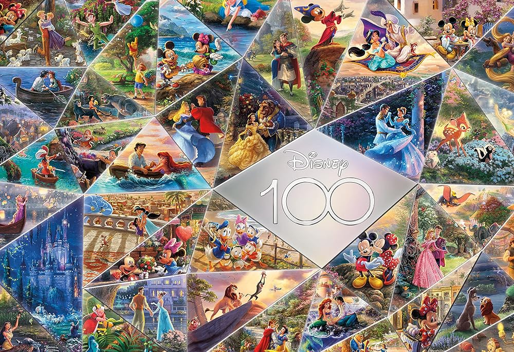 Ceaco - Disney's 100th Anniversary - Thomas Kinkade - 100th Anniversary Collage - 2000 Piece Jigsaw Puzzle