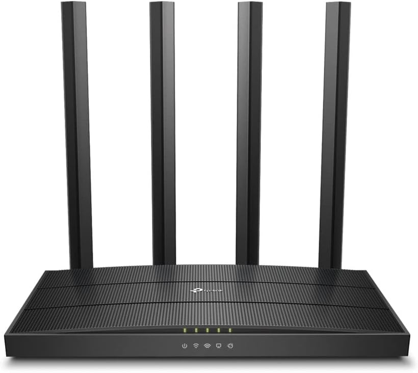 TP-Link AC1200 Gigabit WiFi Router (Archer A6) - Dual Band MU-MIMO Wireless Internet Router, 4 x Antennas, OneMesh and AP mode, Long Range Coverage